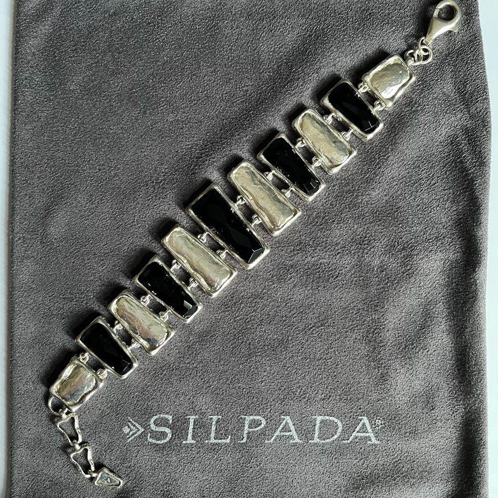 SILPADA Black Tie Link Bracelet B2902